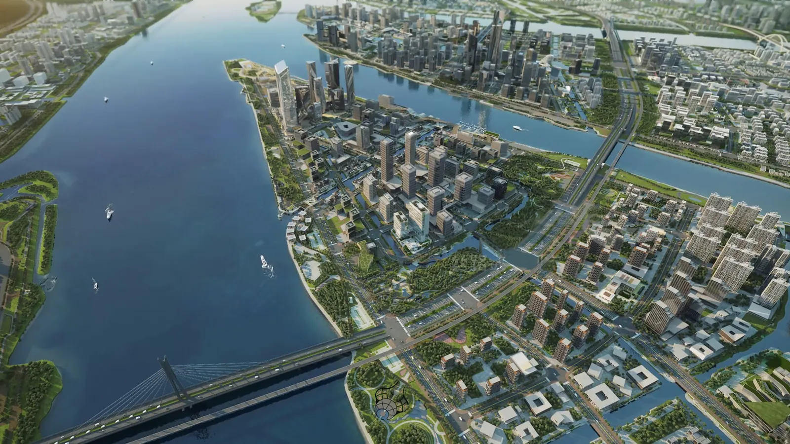 宸境科技建成的全国首个城市级别镜像世界