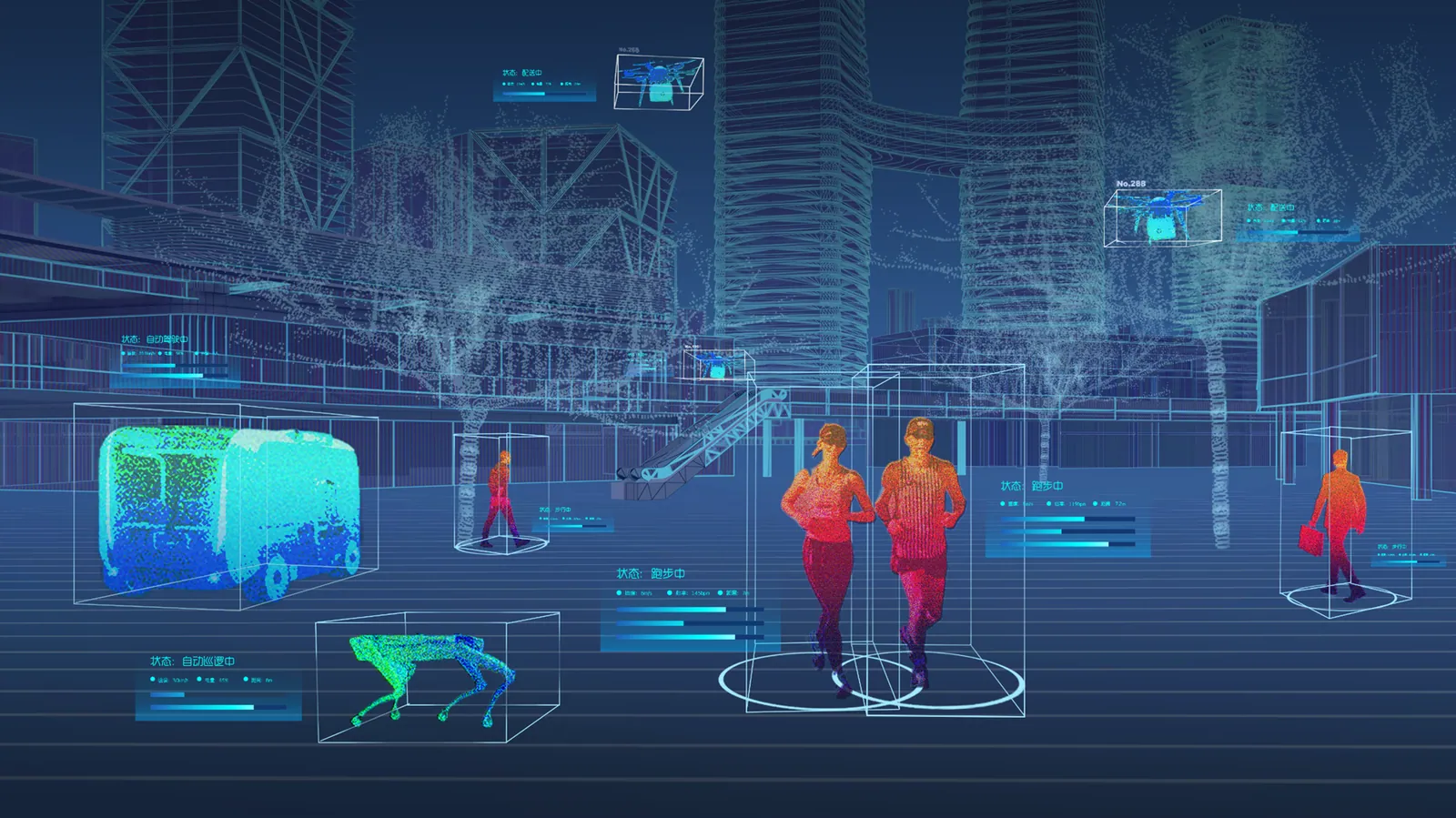宸境科技通过空间智能技术链接场景、数据、用户示意图